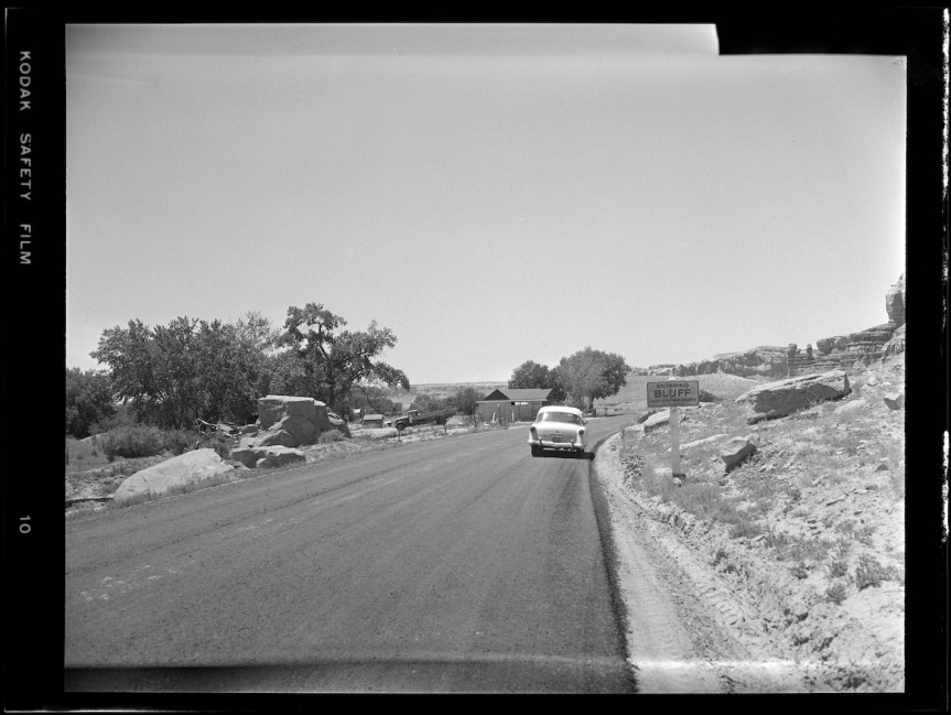 Historic Photo: Entering Bluff, June&nbsp;1957